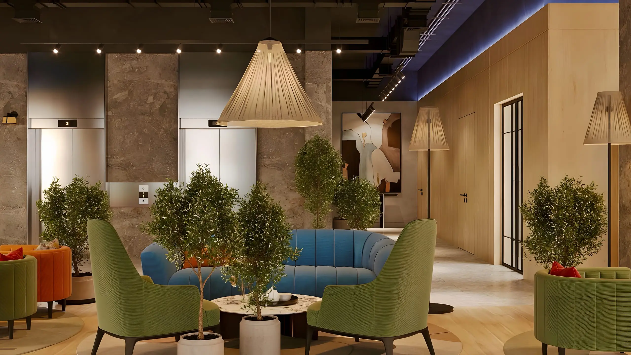 Lobby seating