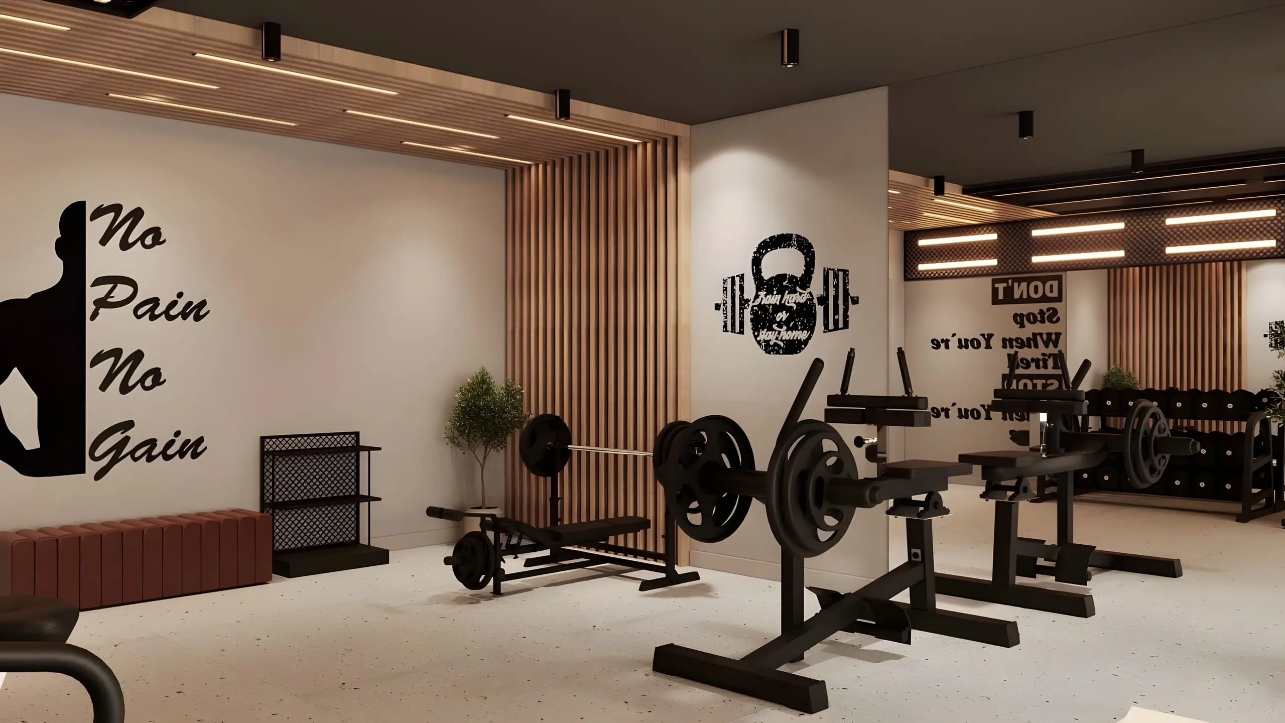 Free weights area